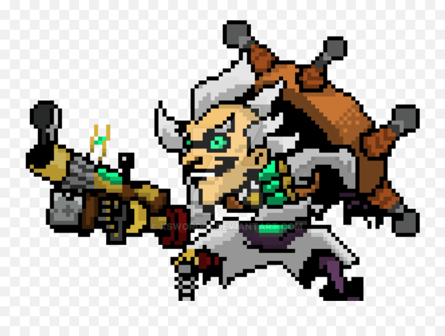 26 Images Of Overwatch Bastion Pixel Art Template - Junkrat Overwatch Pixel Art Png,Bastion Png