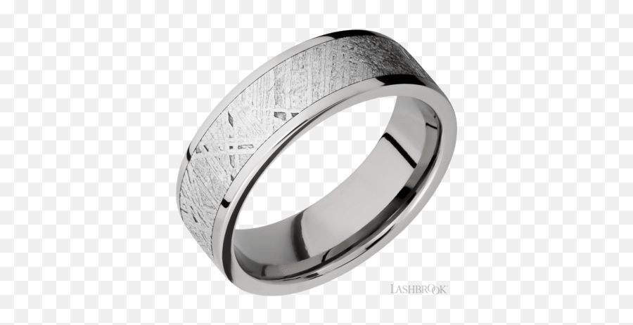 Lashbrook - Titanium Wmeteorite Inlay Wedding Ring Png,Meteorite Png