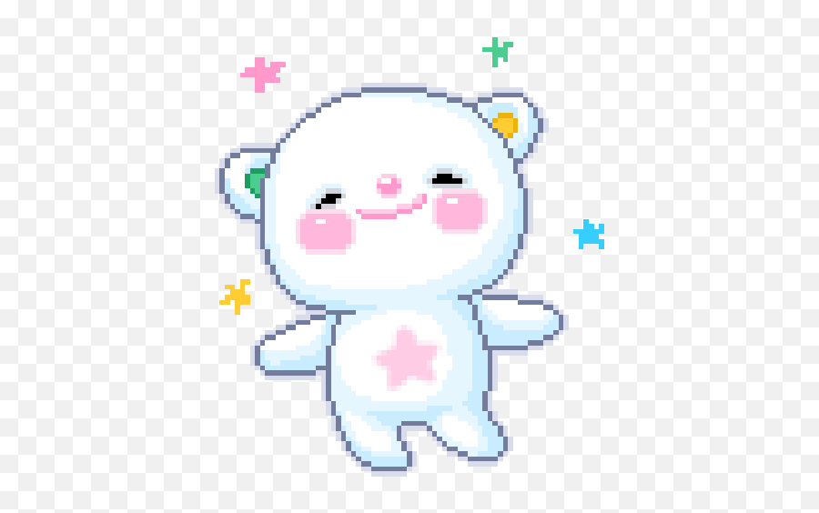 Kawaii Transparent Bear Clipart Cute - Pixel Art Kawaii Icon Png,Bear Transparent