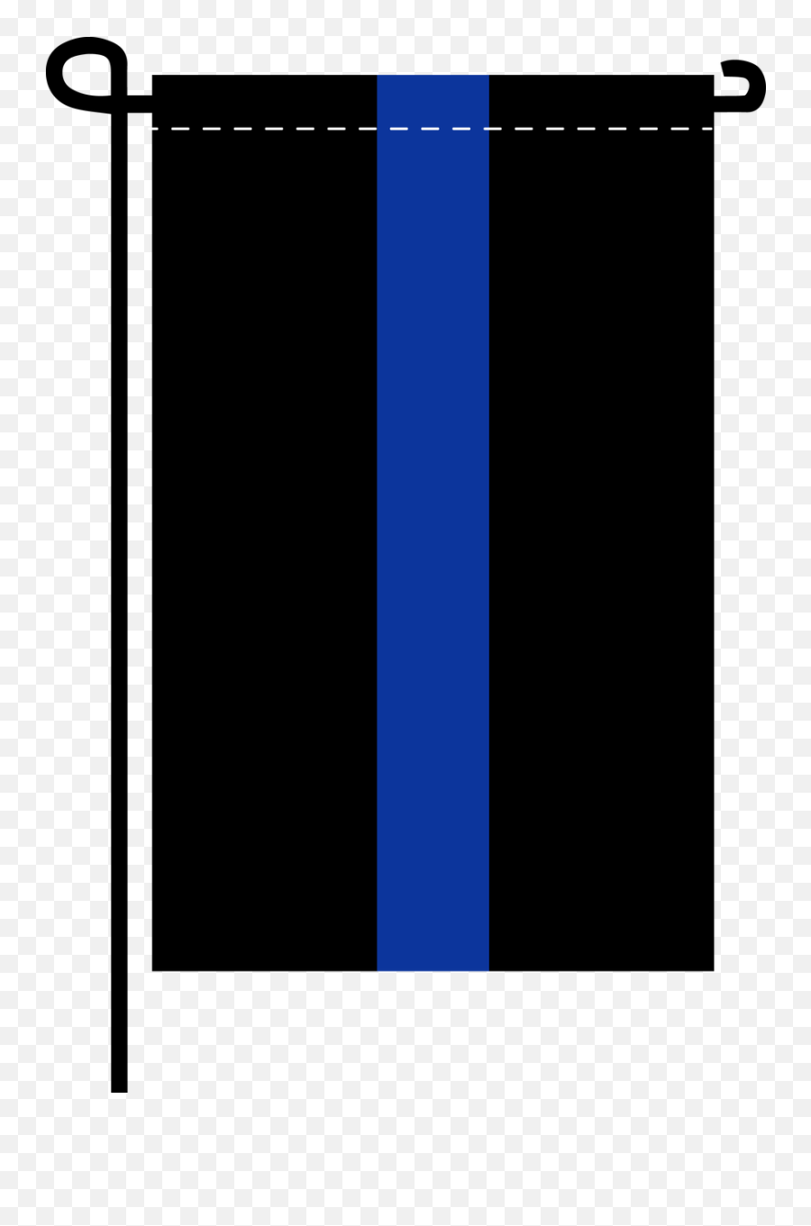 Thin Blue Line 18inx12in Nylon Garden - Majorelle Blue Png,Thin Blue Line Png