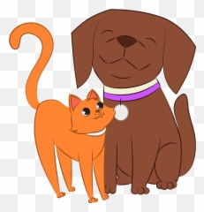 Dog And Cat Clipart Free Download Transparent Png Creazilla - And Cat Clipart
