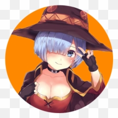 Re Zero Rem Icon Png Image With No - Megumin Konosuba,Rem Png