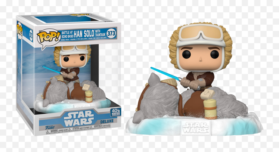 Pre - Order Star Wars The Empire Strikes Back Han Solo With Tauntaun Us Exclusive Deluxe Pop Vinyl Figure Preorder Empire Strikes Back 40th Anniversary Funko Pop Png,Han Solo Png