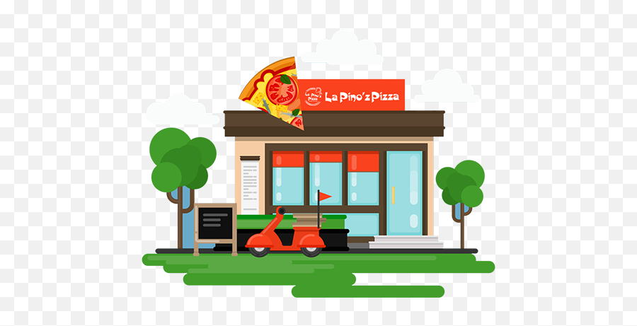 La Pinoz Pizza - Store Locator Cartoon Pizza Store Png,Cartoon Pizza Logo