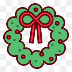 Christmas Wreath Icon - Transparent PNG u0026 SVG vector file Rainbow Takashi Murakami Flower