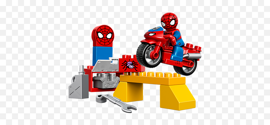 Lego Spider - Man Webbike Workshop 10607 Lego Duplo Spiderman Bike Png,Spider Man Web Png