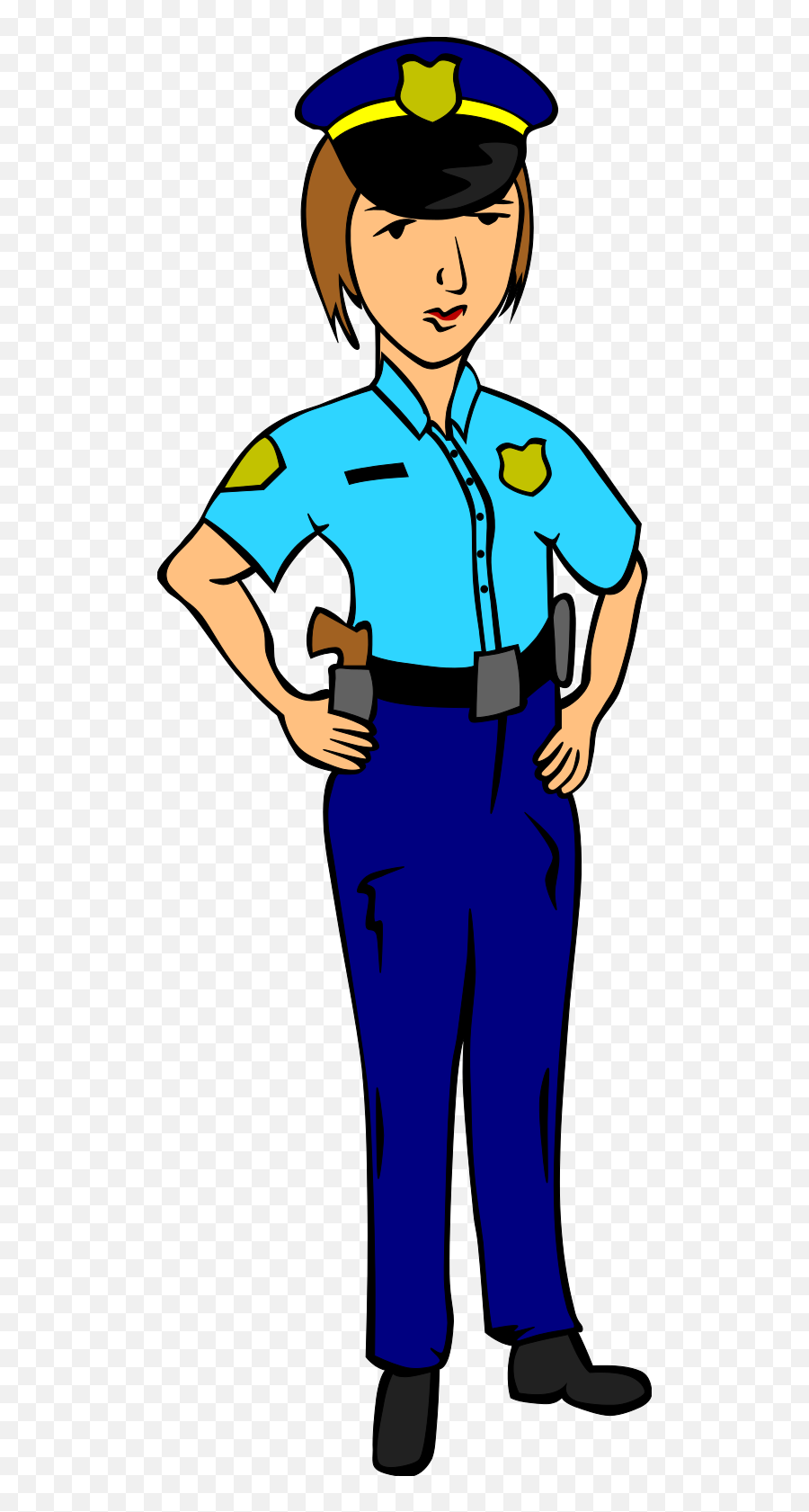 Woman Police Svg Vector Clip Art - Svg Clipart Female Police Officer Clipart Png,Cop Hat Png