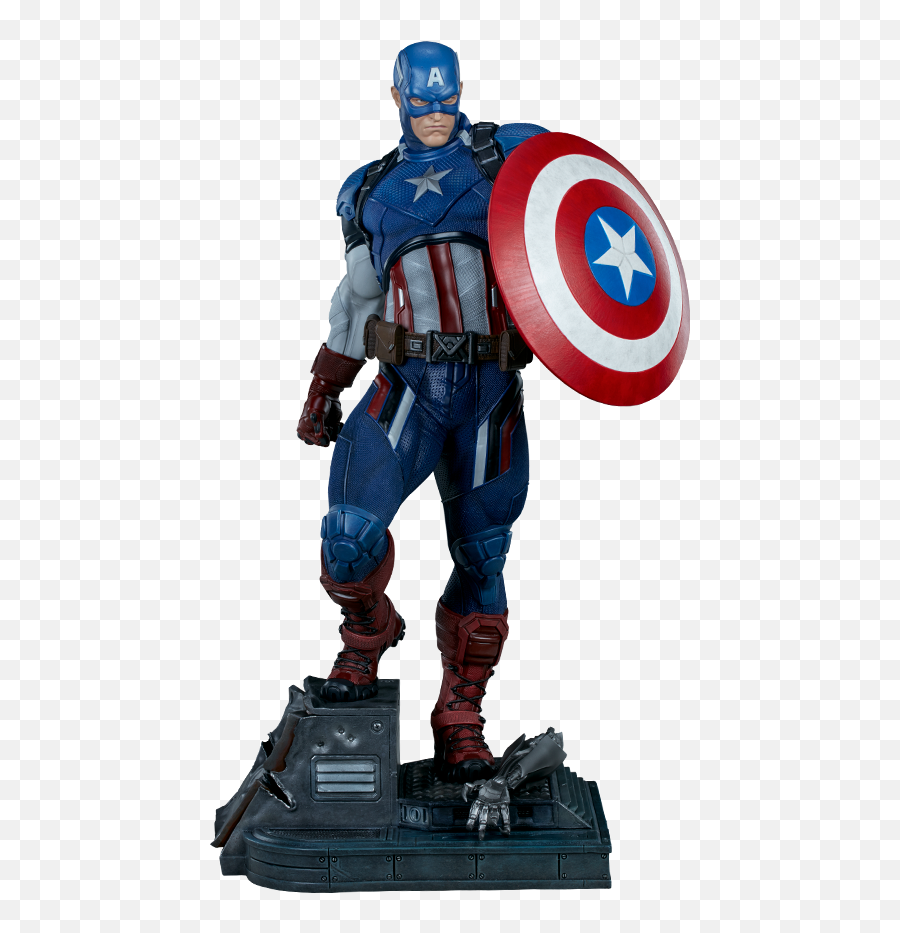 Captain America Premium Format Figure - Captain America Sideshow Png,Captain America Logo