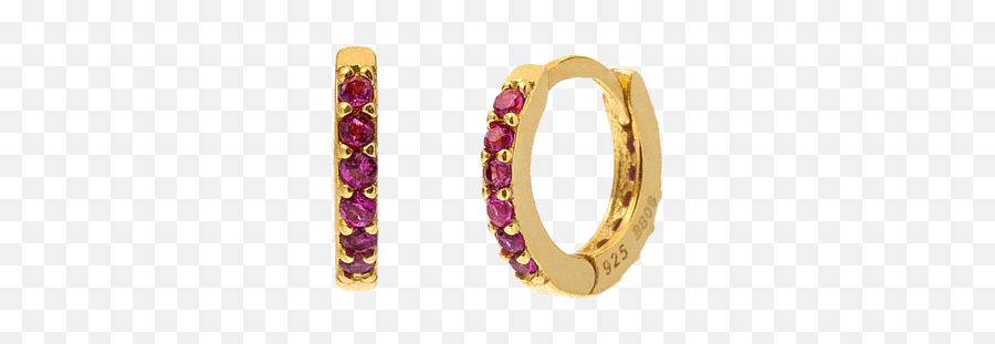 Comprar Pendientes Garnet Mini Bali Gold Aleyolé Jewelry Png