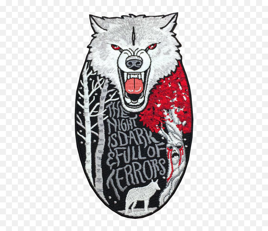 Game Of Thrones Wolf Patch - Automotive Decal Png,Game Of Thrones Wolf Logo