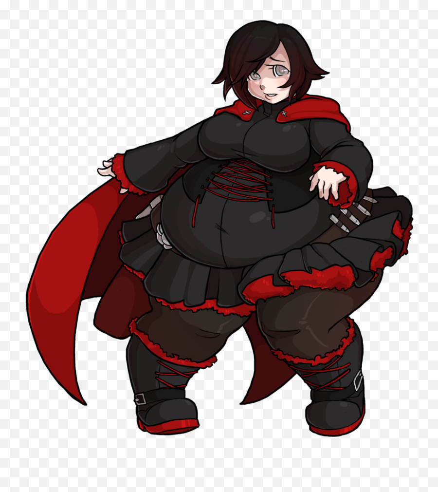 Blake Belladonna Female Adipose Tissue Rooster Teeth - Ruby Ruby Rose Rwby Fat Png,Rooster Teeth Logo