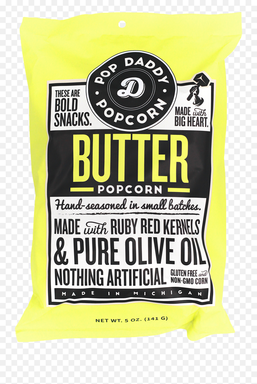 Pop Daddy Natural Butter Popcorn U2014 Png Kernel