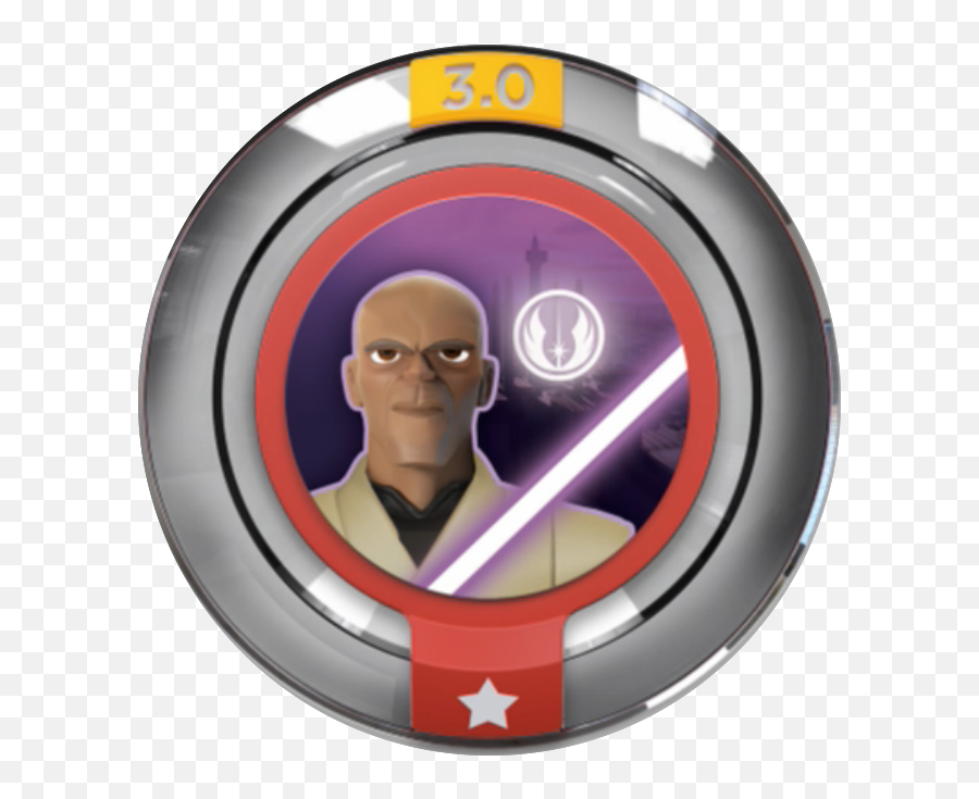 First Look 8 New Infinity Star Wars Power Discs Reveal - Disney Infinity Stark Arc Reactor Power Disc Png,Mace Windu Png