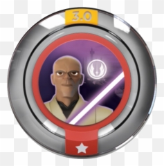 First Look 8 New Infinity Star Wars Power Discs Reveal - Disney Infinity Stark Arc Reactor Power Disc Png,Mace Windu Png