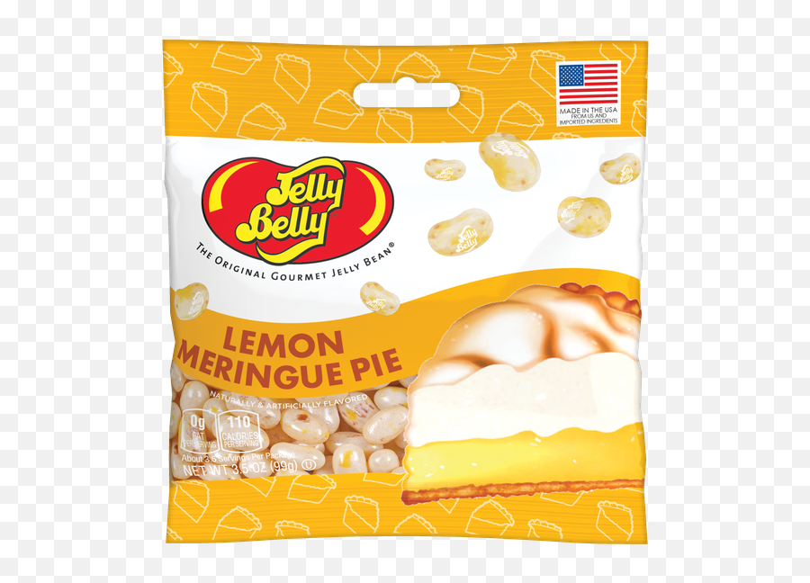 35 Oz Jelly Belly Lemon Meringue Pie Grab U0026 Go Bag - Black Licorice Jelly Beans Png,Jelly Bean Logo