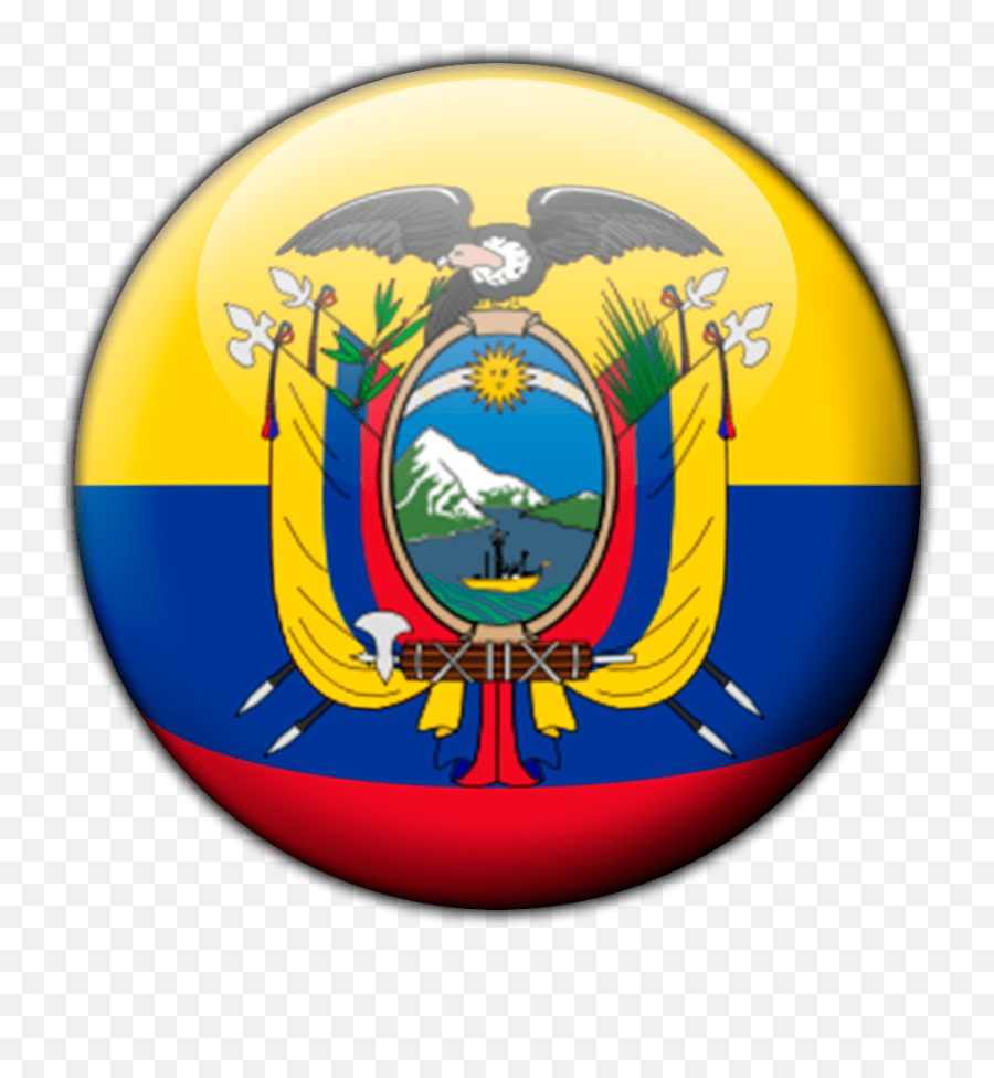 With Flag Colors Transparent Png Image - Ecuador Coat Of Arms,Ecuador Flag Png