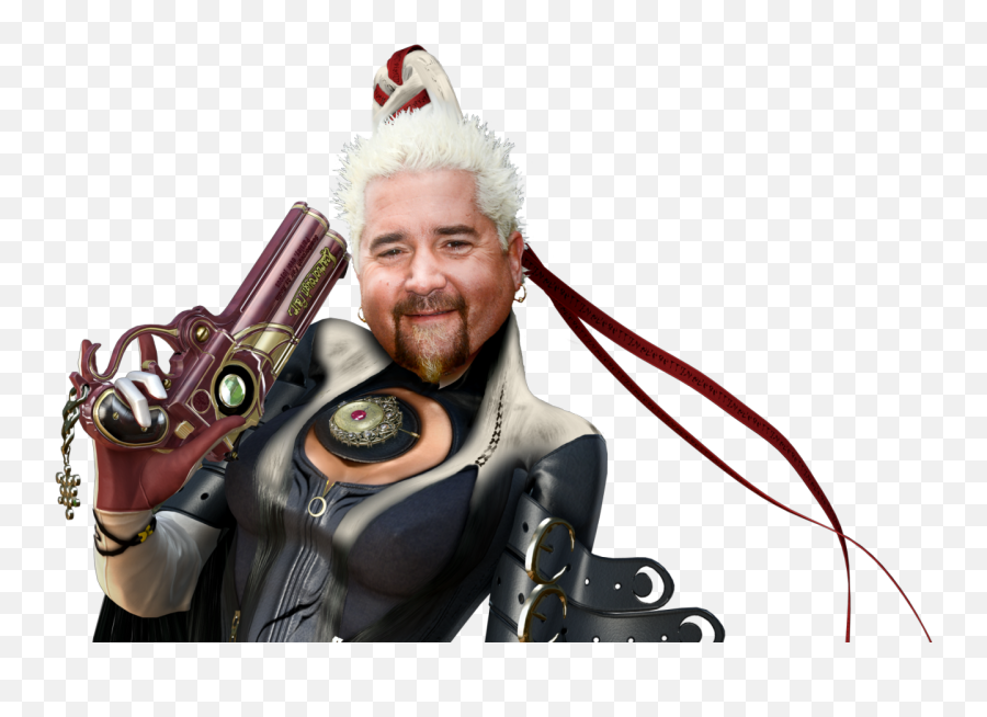 Guy Fieri As Baoynetta From The Video - Halloween Costume Super Smash Bros Png,Guy Fieri Transparent