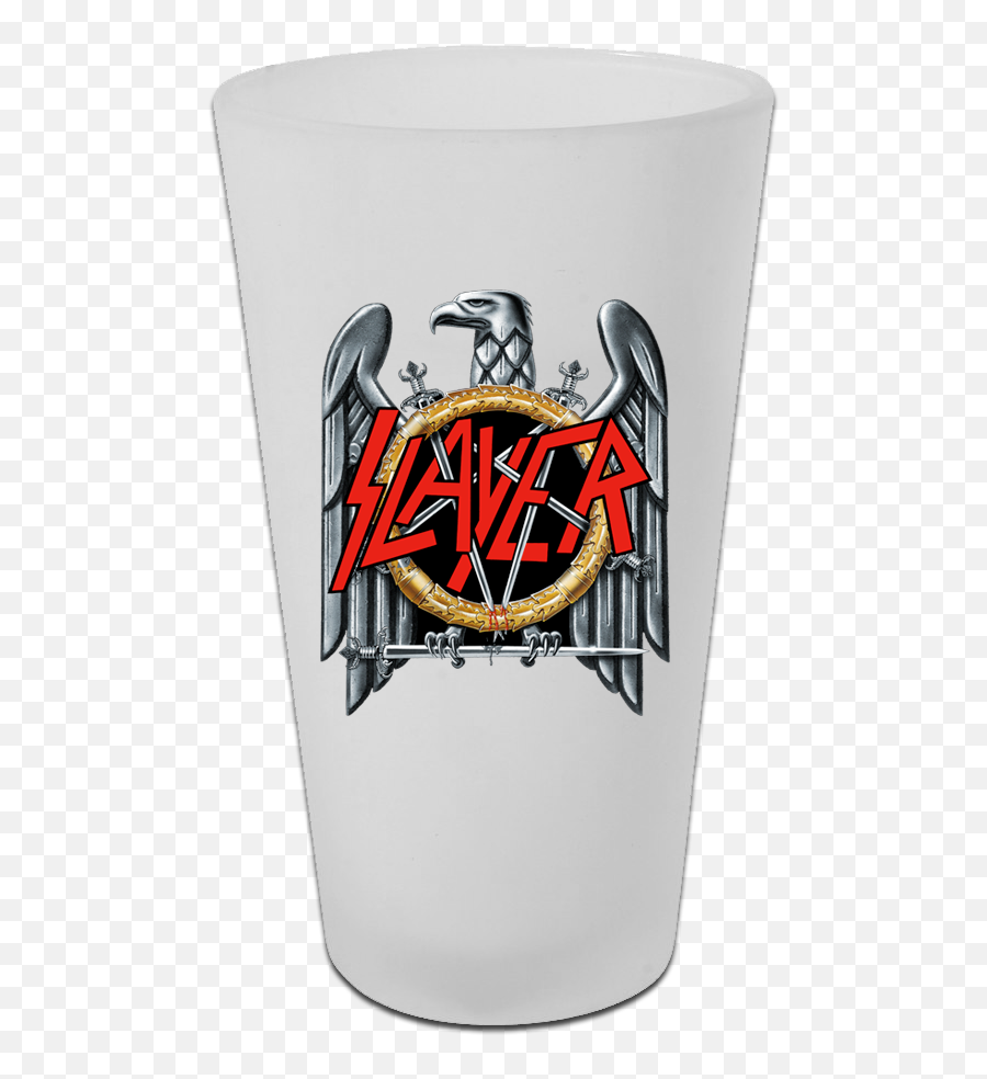 Silver Eagle Pint Glass Fatheru0027s Day Gift Guide Slayer Store - Slayer Hat Png,Glass Crack Png