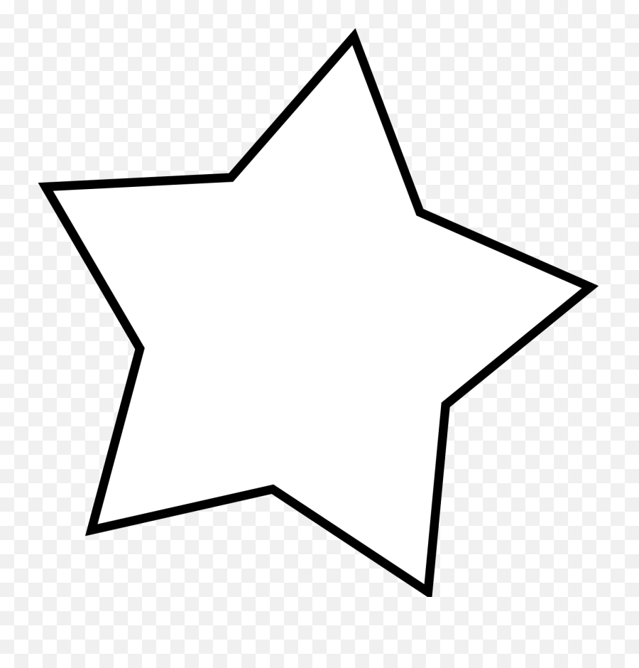 79 Star Clipart Png B Black And White - Transparent Background White Star Png,Star Line Png