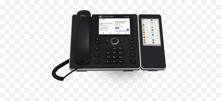 C450hd Ip Phone With Expansion Module Business - Audiocodes C450hd Png,Microsoft Icon Phone