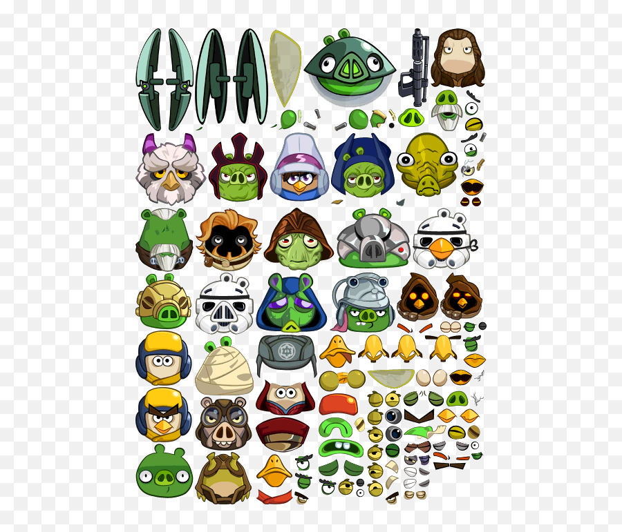 Angry Birds Star Wars Ii Sprite - Fictional Character Png,Angry Birds Rio Icon
