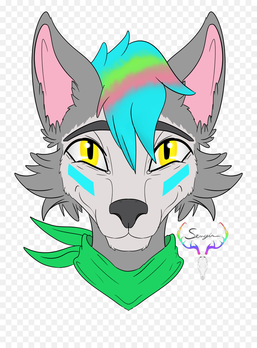 Headshot Icon Of My Sona That I Got For - Fictional Character Png,Furry Wolf Icon