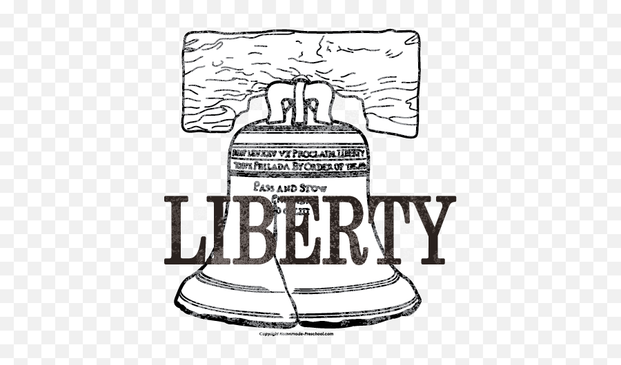 Liberty Bell Black And White Clipart - Clipart Suggest Patriotism Clipart Black And White Png,Liberty Bell Icon