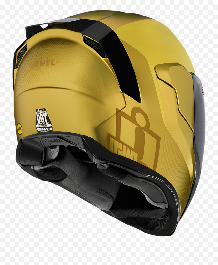 Icon Airflite Mips Jewel Gold Fullface Motorcycle Riding Street Racing Helmet Jtu0027s Cycles - Gold Icon Airflite Mips Jewel Png,Jewel Icon