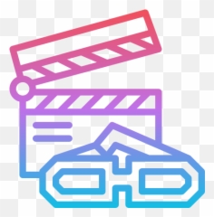 3d Movie - Free cinema icons Language png