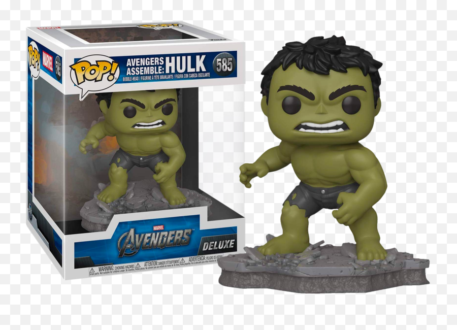 Marvel Avengers Assemble - Hulk Pop Deluxe Figure Avengers Assemble Funko Pop Png,Hulk Smash Png