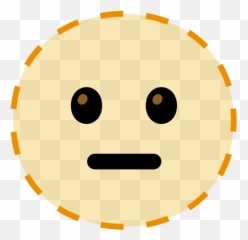 Dotted Line Face Emoji - png