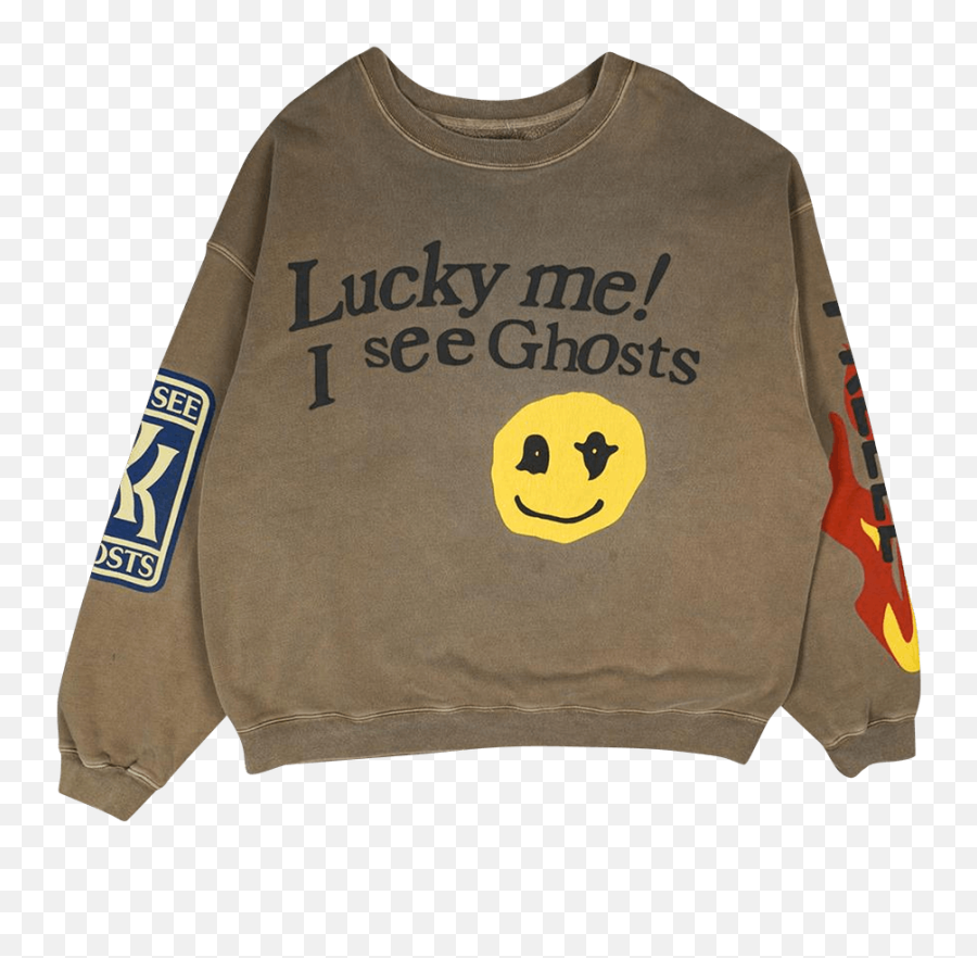 Cactus Plant Flea Market Kids See Ghosts Lucky Me Crewneck - Lucky Me I See Ghosts Crewneck Png,Nike Northrup Icon Pullover Hoodie