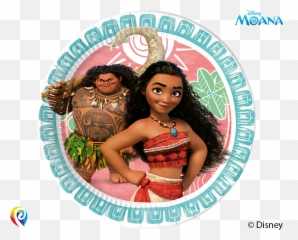 Disney Moana - Pack Of 8 Dinner Plates 23cm Moana Round Cake Toppers Png,Moana Png Transparent