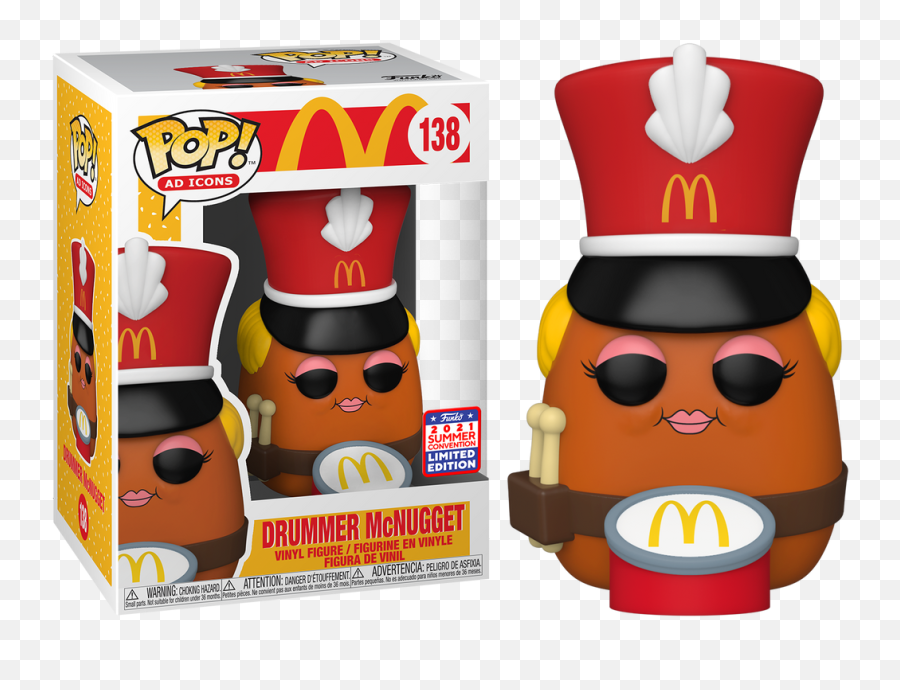 Mcdonaldu2019s - Drummer Mcnugget Ad Icons 2021 Summer Convention Exclusive Pop Vinyl Drummer Mcnugget Pop Png,Scythe Mouse Icon