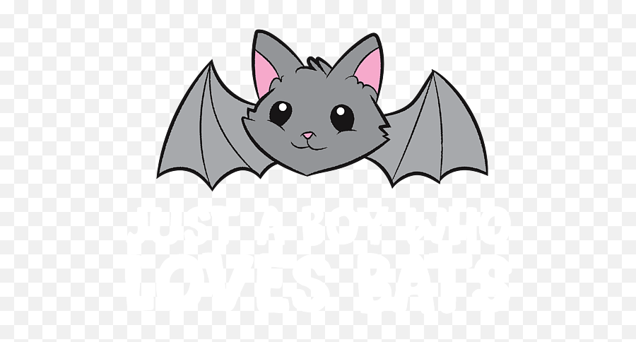 Cute Bat Just A Boy Who Loves Bats Portable Battery Charger - Happy Png,Cute Bat Icon