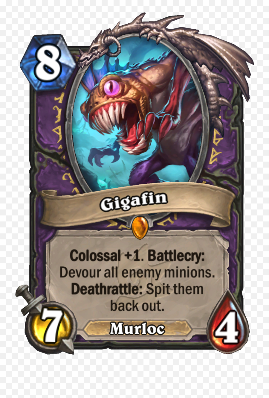 Exclusive Gigafin Revealed For Hearthstone Expansion - Gigafin Hearthstone Png,Zilean Icon