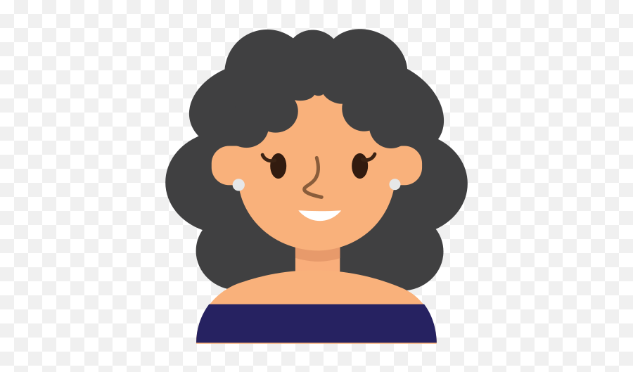Avatar Face Girl Female Woman Profile Smiley Happy - Hair Design Png,Profile Avatar Icon