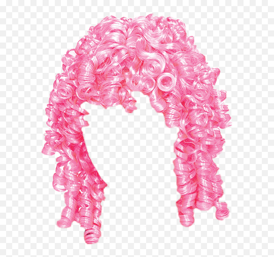 Pink Curly Hair Png - Pink Curly Hair Wig,Curly Hair Png
