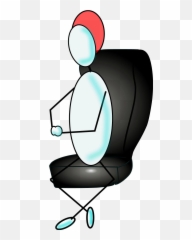 Man Sitting Chair Cartoon - Vector Clip Art Clipartsco Portable Network Graphics png