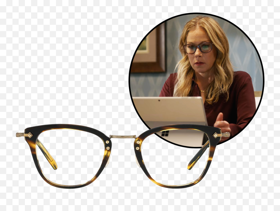 Chic Eyewear Hand - Selected For This Yearu0027s Emmy Nominees Christina Applegate Dead To Me Glasses Png,Takes Glasses Off Icon