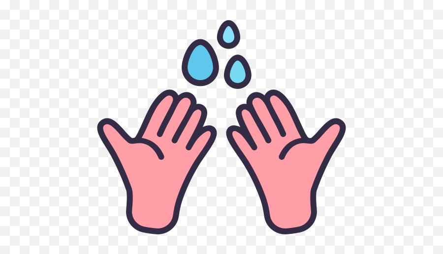 Wash Hands Cleaning Water Coronavirus Covid Wet Free Png Icon