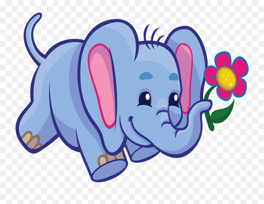 Temporary Elephant Cartoon Cute Free - Jungle Cartoon Animals Png,Animal Clipart Png