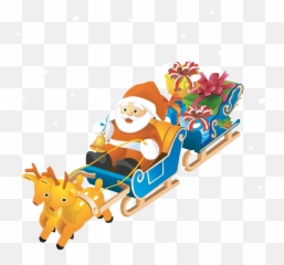 Santa Sleigh Png