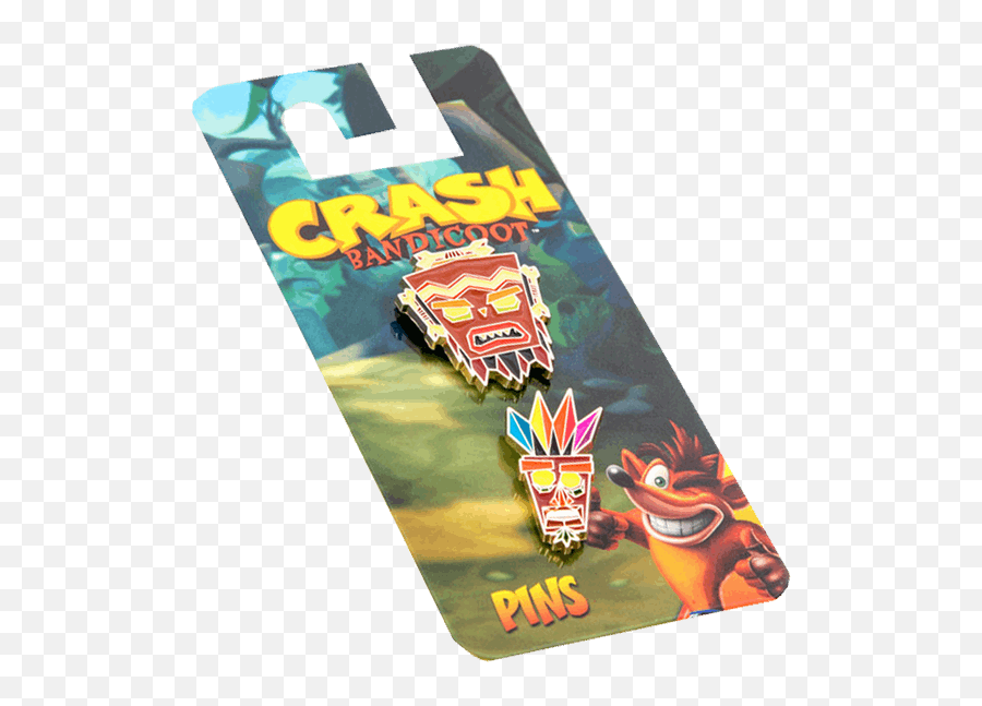 Aku And Uka Pin 2 Pack - Crash Bandicoot Pin Magnet Png,Aku Png