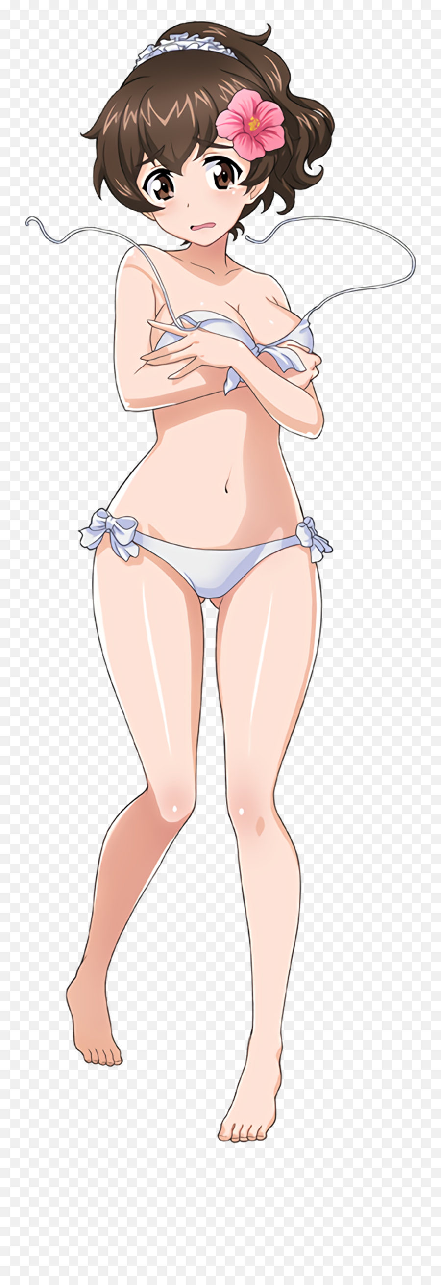 Girls Und Panzer Bikini Breast Hold Cleavage Swimsuits Png Girl In