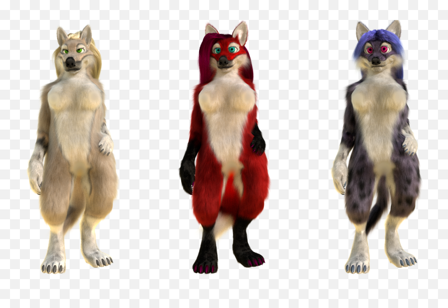 Censoredpng - Anthro Wolf Fox Cat Fox Mmd Model Dl Anthro Wolf,Censored Png