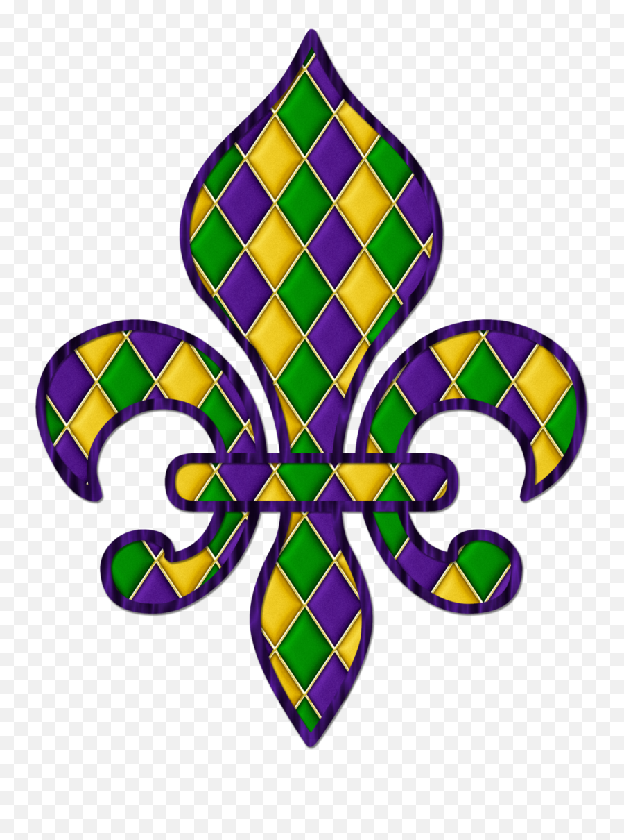 Mardi Gras Clipart Png - Fleur De Lis Mardi Gras,Mardi Gras Beads Png