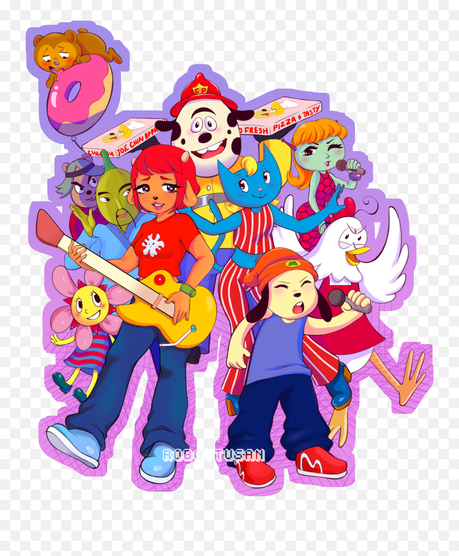 Lammy N Parappa Parade By Robotsan - Parappa The Rapper Png,Parappa The Rapper Logo