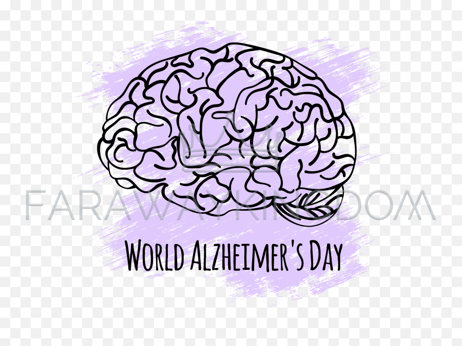 Alzheimer Day World Medicine Event Vector Illustration Banner Png Brain