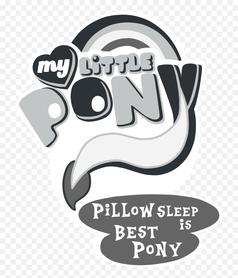 Download Vector Free Stock Gift Mlp Fim Logo Sleep Version - My Little Pony Png,My Little Pony Logo